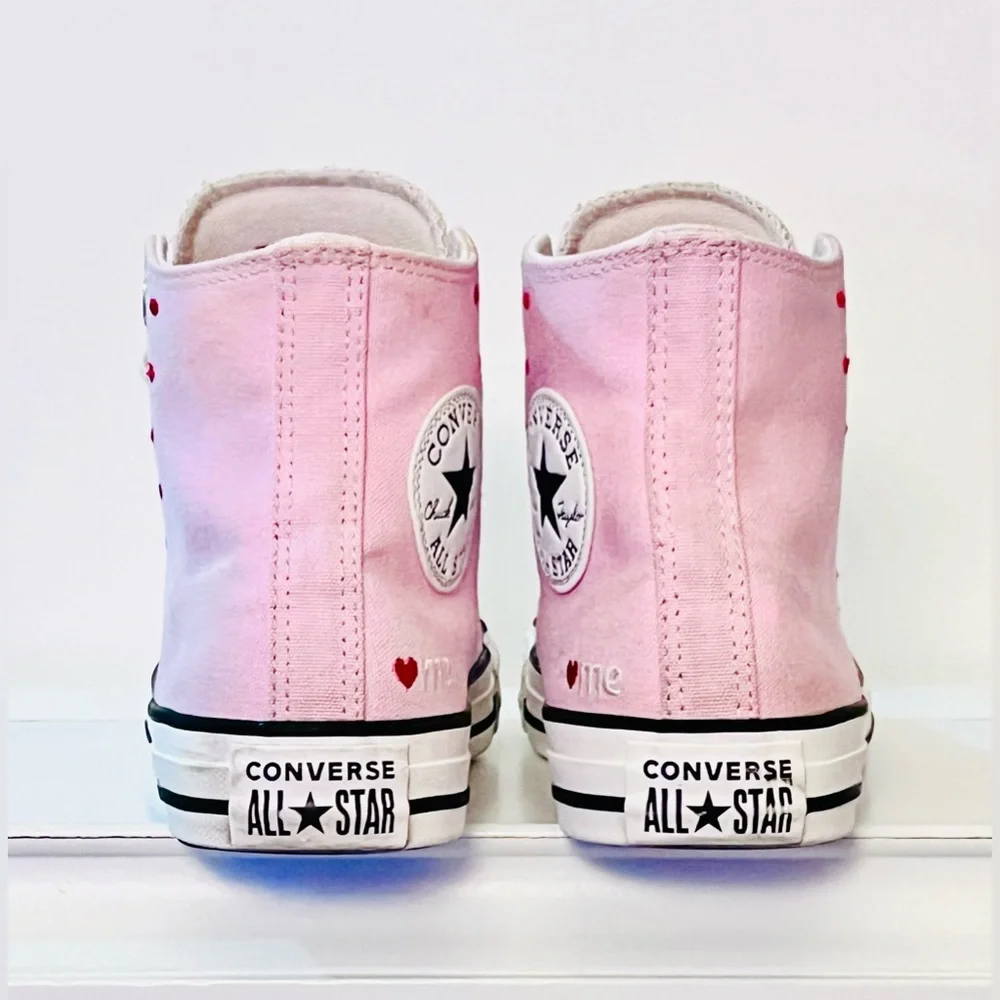 Converse Embroidered Hearts Cherry Blossom Limited Edition 6.5
